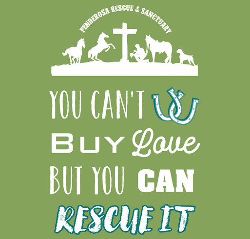 Penderosa Rescue & Sanctuary shirt design - zoomed
