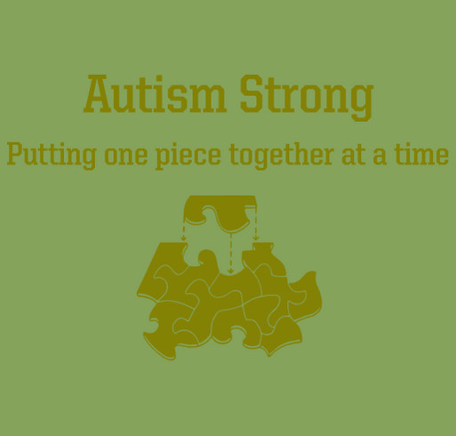 Team Camo- Every step for autism shirt design - zoomed