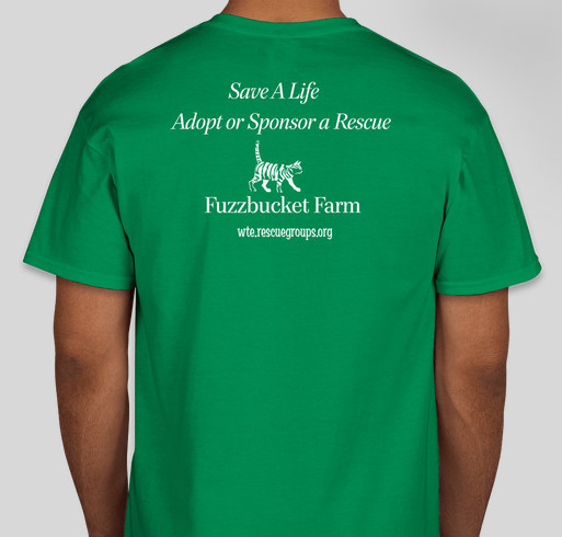 Fuzzbucket Farm - Save A Kitty - T-shirt Campaign Fundraiser - unisex shirt design - back