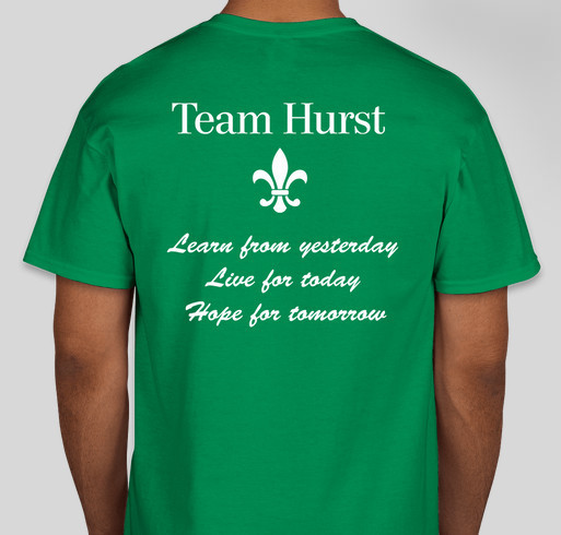 Team Hurst Fundraiser - unisex shirt design - back