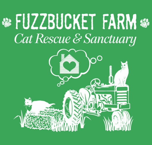 Fuzzbucket Farm - Save A Kitty - T-shirt Campaign shirt design - zoomed