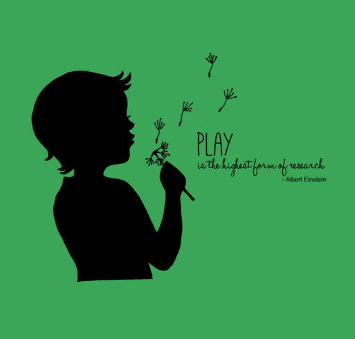 Play is Powerful shirt design - zoomed