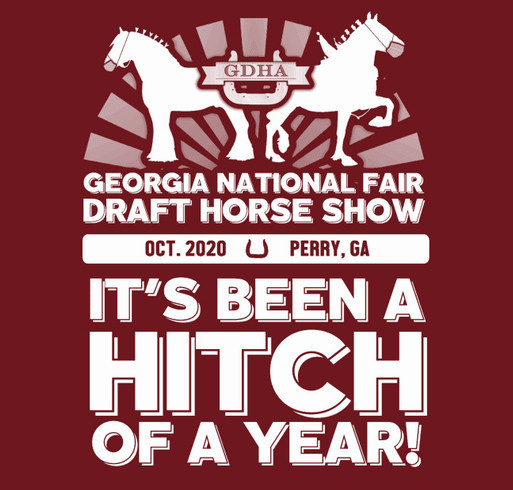 2020 Georgia National Draft Horse Show T-Shirt shirt design - zoomed