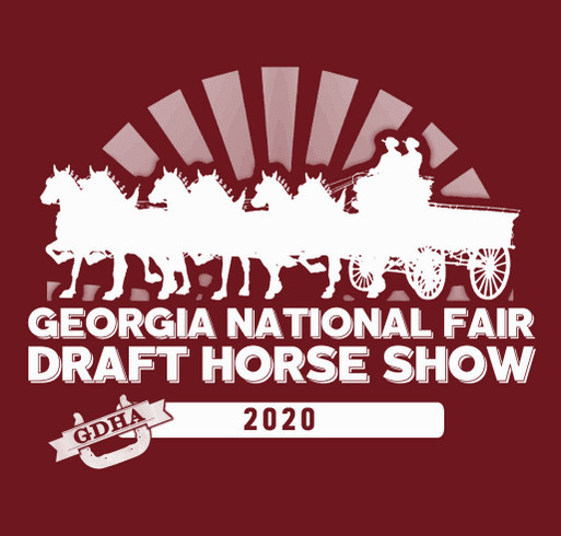 2020 Georgia National Draft Horse Show T-Shirt shirt design - zoomed