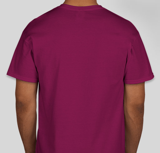 Let's support NAME Fundraiser - unisex shirt design - back