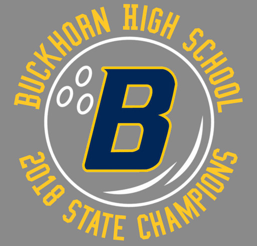 Buckhorn High School Bowling shirt design - zoomed