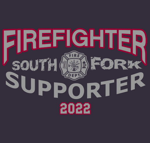 Friends of South Fork Fire shirt design - zoomed