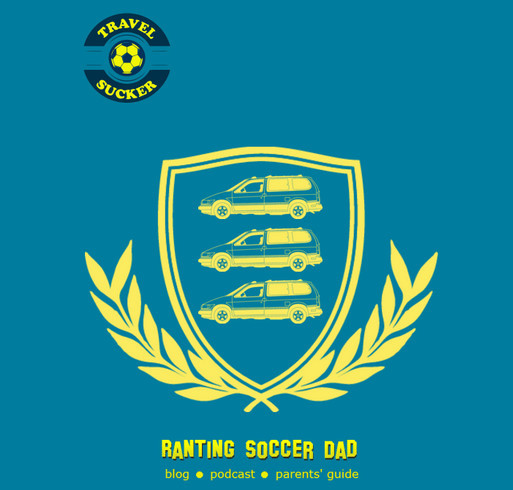 Ranting Soccer Dad - THREE MINIVANS shirt design - zoomed