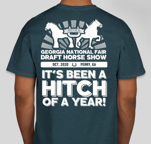 2020 Georgia National Draft Horse Show T-Shirt Fundraiser - unisex shirt design - back