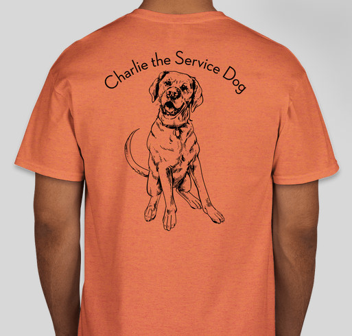 Charlie the Service Dog #4 Fundraiser - unisex shirt design - back