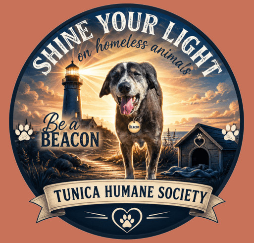 Be a Beacon! Shine your light on homeless animals! shirt design - zoomed