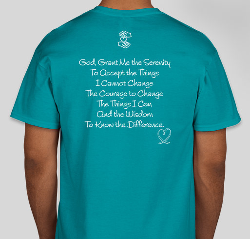 Serenity Prayer Shirt Fundraiser - unisex shirt design - back