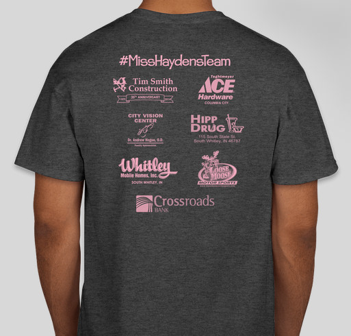 {Miss Hayden's Team} CF Awareness Fundraiser - unisex shirt design - back