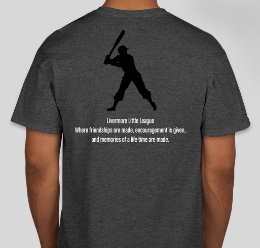 Livermore Little League 2019 T-shirt Fundraiser Fundraiser - unisex shirt design - back
