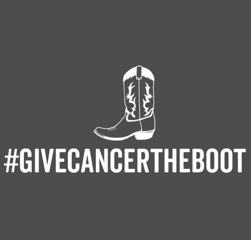 Give Cancer the Boot! shirt design - zoomed