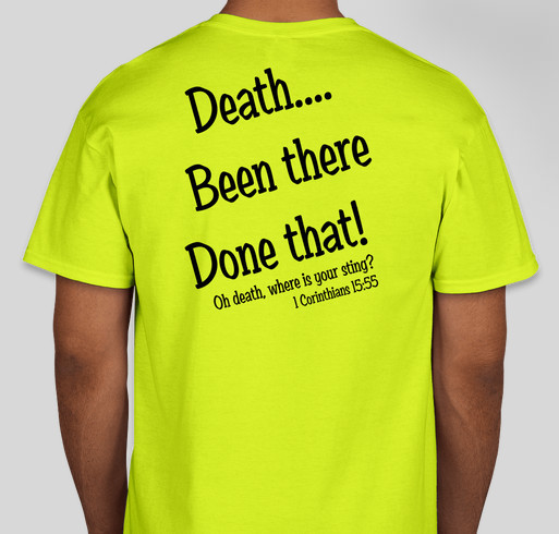 #TeamZack Fundraiser - unisex shirt design - back