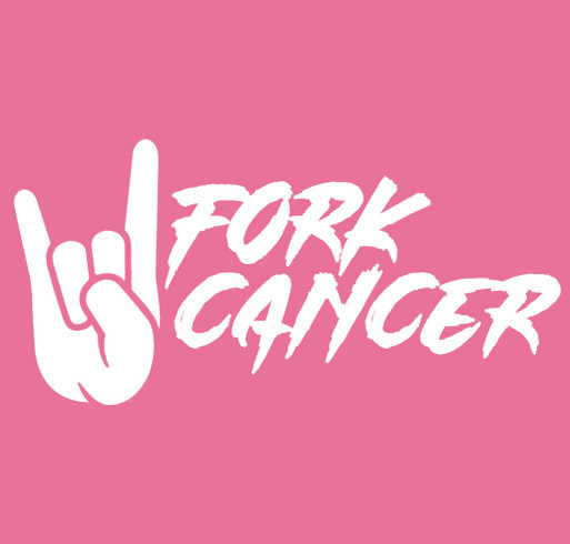 Fork Cancer shirt design - zoomed