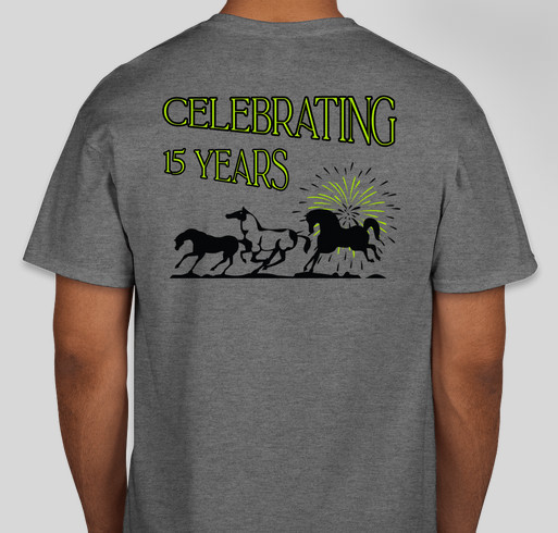 BAHR Celebrating 15 years fundraiser! Fundraiser - unisex shirt design - back