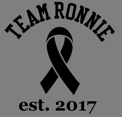 TEAM RONNIE shirt design - zoomed