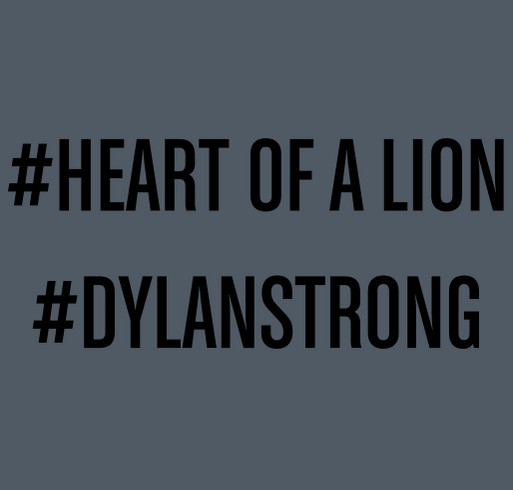 Heart Of A Lion - Dylan's Story shirt design - zoomed