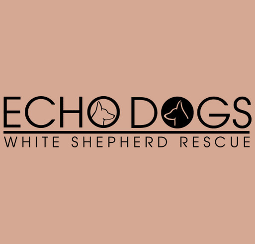 Echo Dogs White Shepherd Rescue shirt design - zoomed