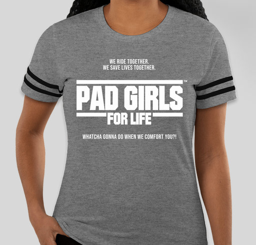 Get Your PAD GIRLS GEAR and Help Us Get to the Gumball 3000 Fundraiser - unisex shirt design - front
