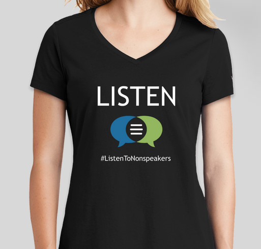 LISTEN to Nonspeakers! Fundraiser - unisex shirt design - front