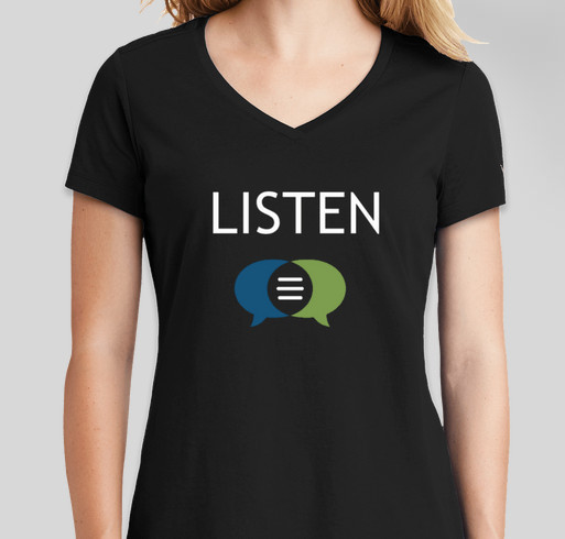 LISTEN! Fundraiser - unisex shirt design - front