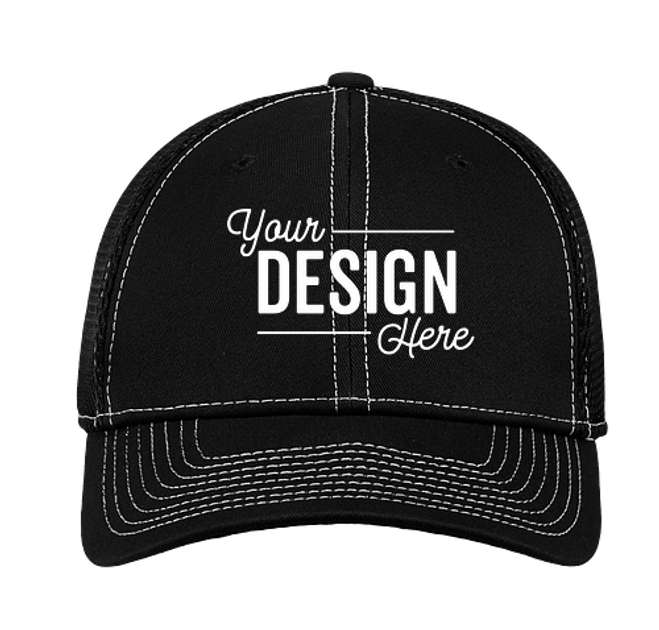 Custom New Era 39THIRTY Contrast Stitch Stretch Fit Mesh Hat - Design ...