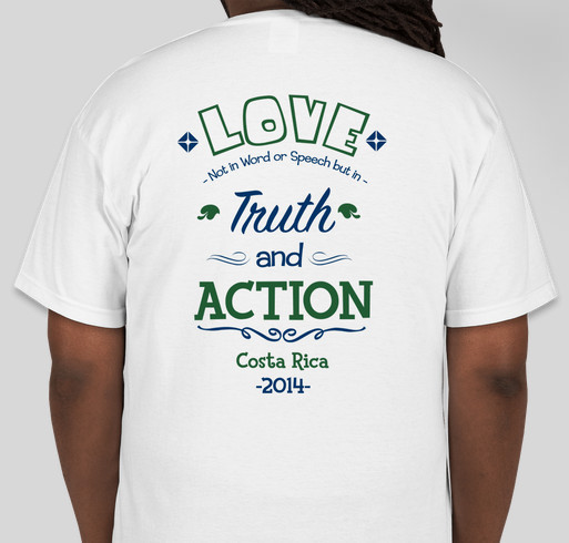 Send Taylor to Costa Rica Fundraiser - unisex shirt design - back