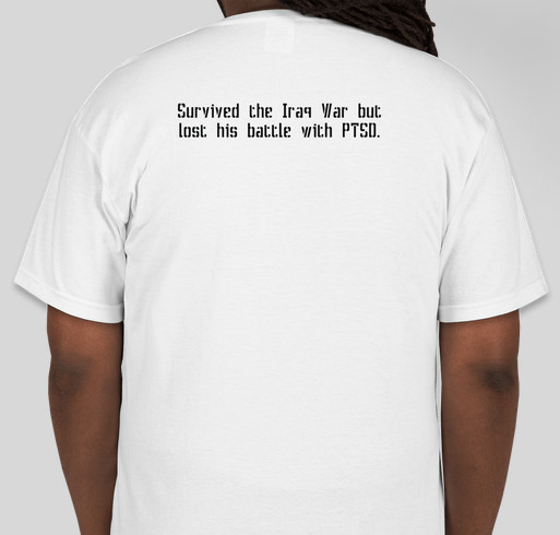 Helping AFSP in memory of Reuben Chip Wage Santos Fundraiser - unisex shirt design - back