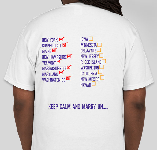 #idomarathon Fundraiser - unisex shirt design - back