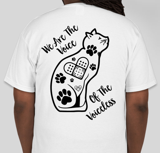 Help Save Millie the Cat Shot and Left to Die Fundraiser - unisex shirt design - back