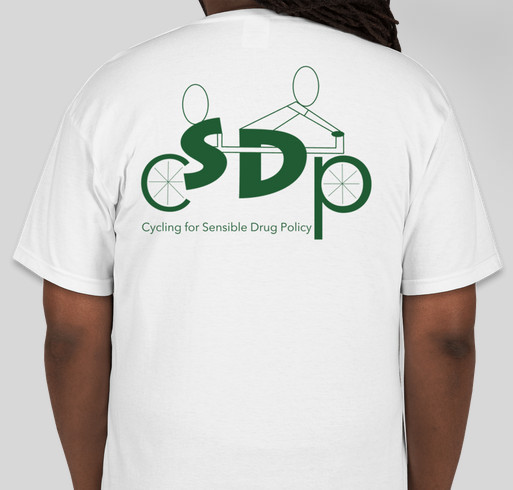 Cycling for Sensible Drug Policy Fundraiser - unisex shirt design - back