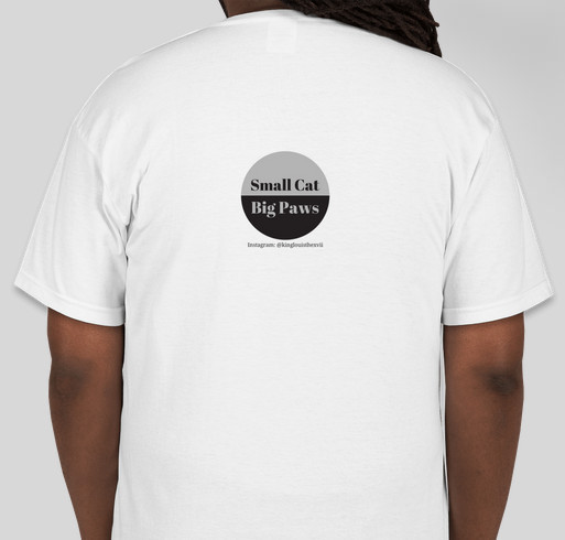 Louis' Shelter Cat Shirt Fundraiser - unisex shirt design - back