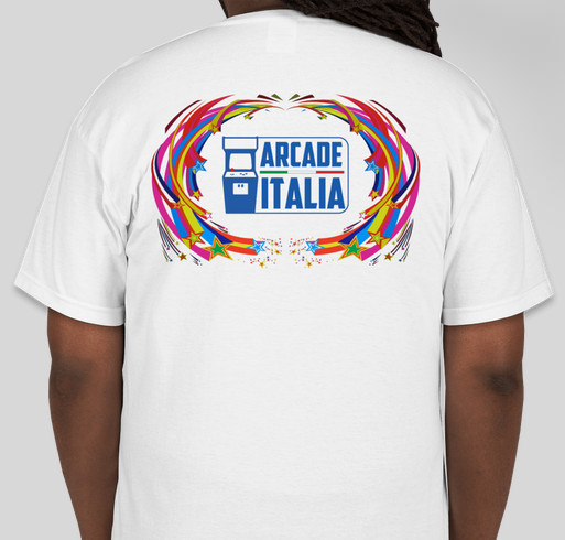 ARCADE ITALIA the forum official T-SHIRT Fundraiser - unisex shirt design - back