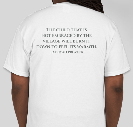 Invest in a child's future. Go Beyond Rhetoric and take action! Fundraiser - unisex shirt design - back