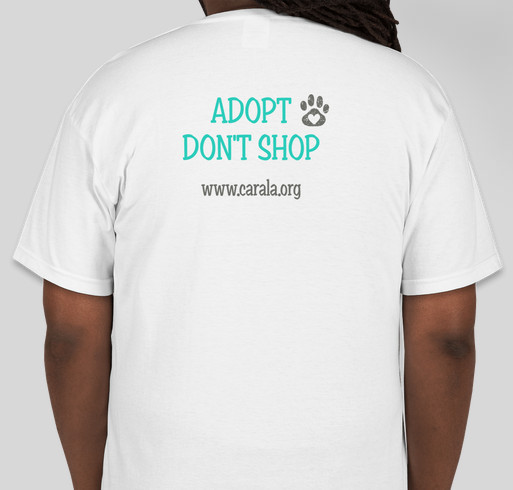 PAWS for a Cause Fundraiser - unisex shirt design - back