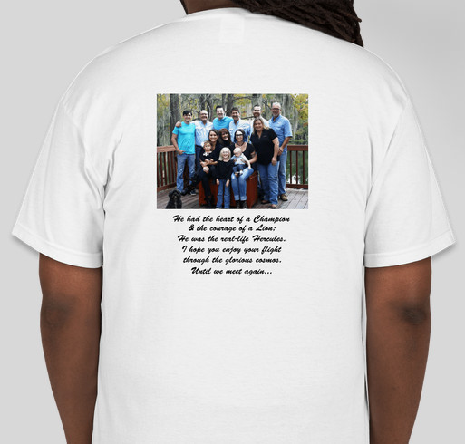 In Memory of Grant Snyder Lung Force Walk Fundraiser - unisex shirt design - back