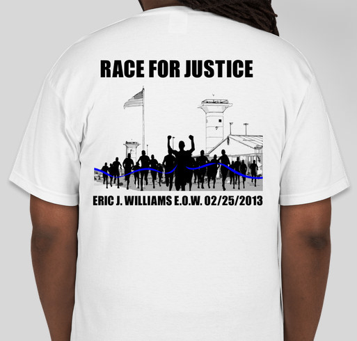 Eric Williams Race For Justice Fundraiser - unisex shirt design - back