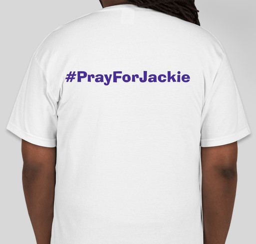 Running the marathon with Jackie Fundraiser - unisex shirt design - back