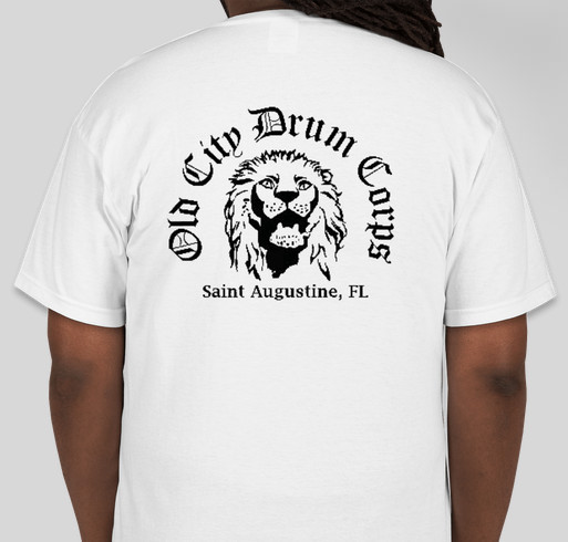 Old City Drum Corps Non-Profit Fundraiser For Authentic Rope-Tension Drums Fundraiser - unisex shirt design - back