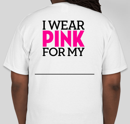 Susan G Komen 3 Day Donations Fundraiser - unisex shirt design - back
