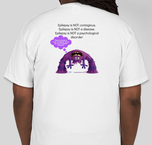 Team Kimmi and Jenna/Epilepsy Foundation Fundraiser - unisex shirt design - back