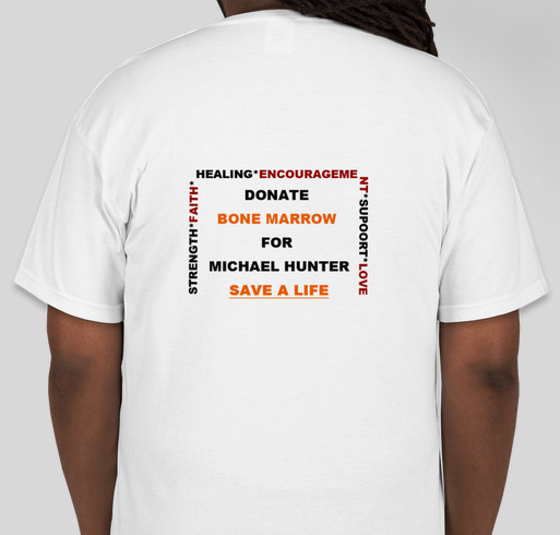Team Michael Hunter! Live! Fundraiser - unisex shirt design - back