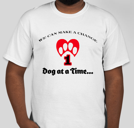 One Dog at a Time ODAAT T's are ready for SUMMER!!! Fundraiser - unisex shirt design - front