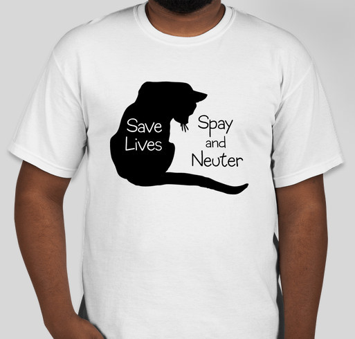 Save homeless cats - Spay & Neuter Fundraiser - unisex shirt design - front