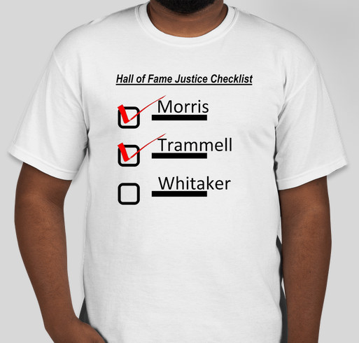 Lou Whitaker Alan Trammell Jack Morris Hall of Fame Justice Fundraiser - unisex shirt design - front