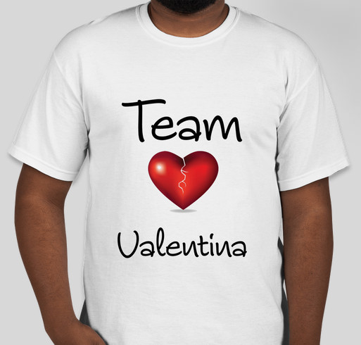 Team valentina Fundraiser - unisex shirt design - front