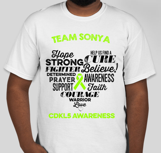 Team Sonya's Story Fundraiser - unisex shirt design - front